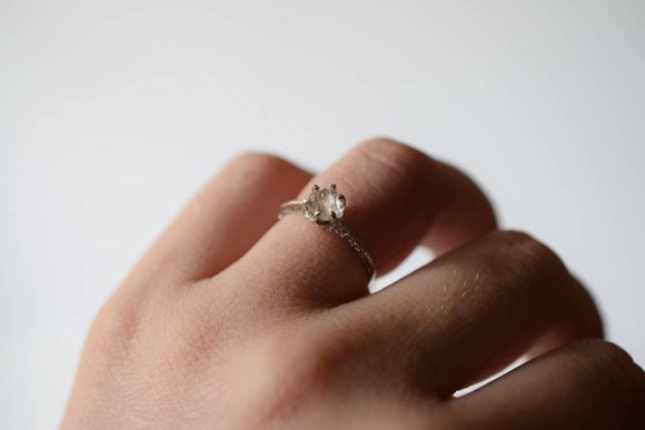 Dainty rings for women Raw Dia… - Picture 2 of 7